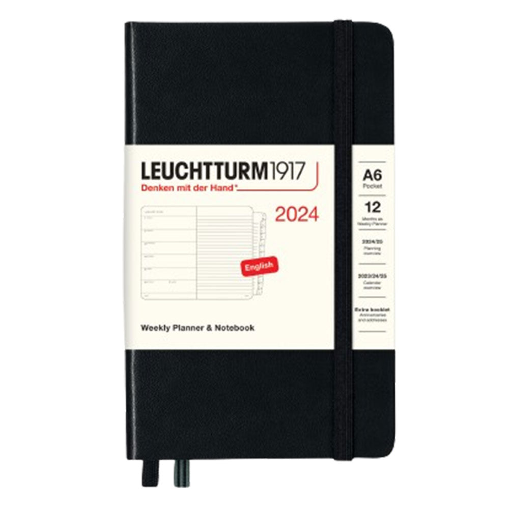 2024 A6 Wochen Pocket Planer & Notebook mit Broschüre