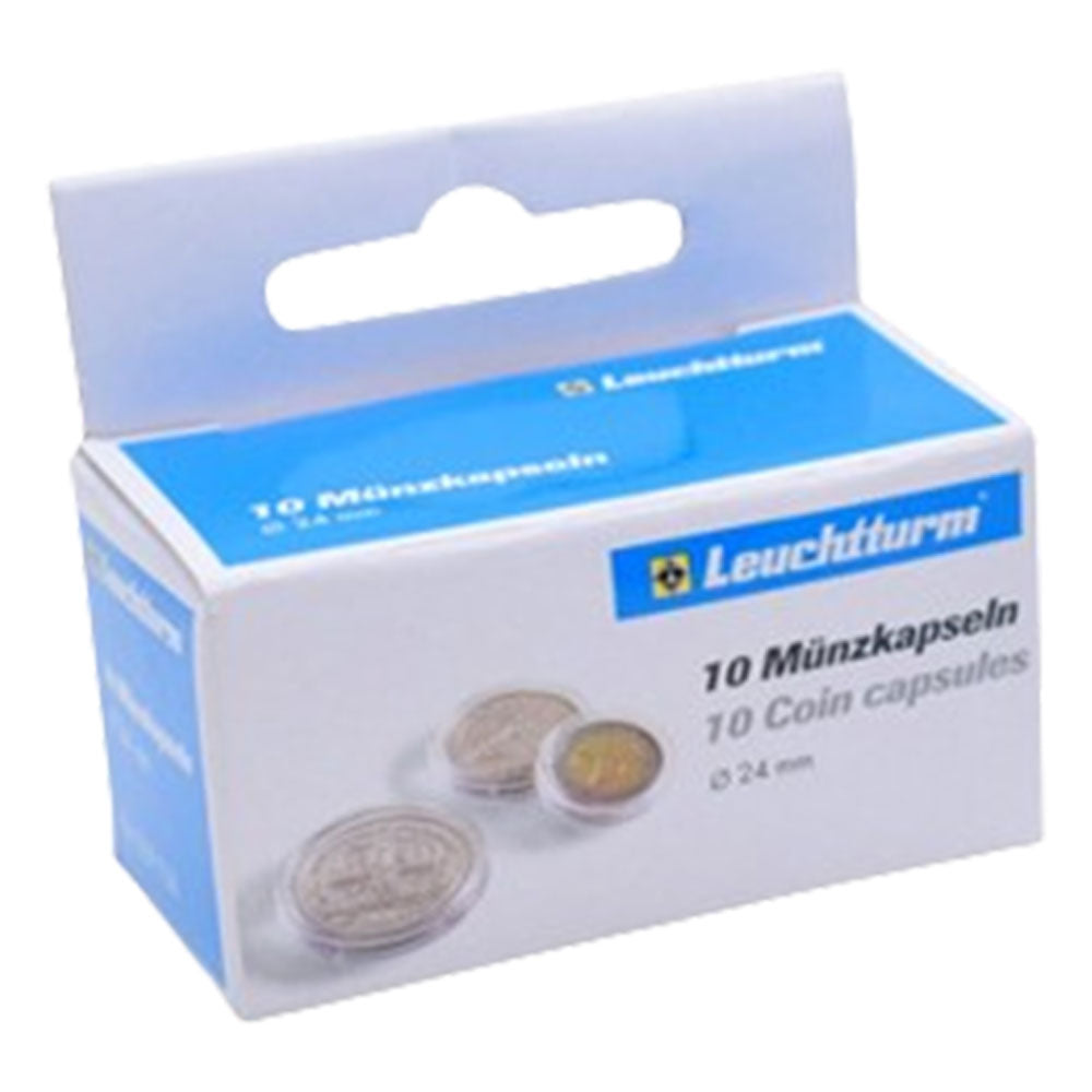 Leuchtturm Coin Capsules 10pk（サイズ20-29から）