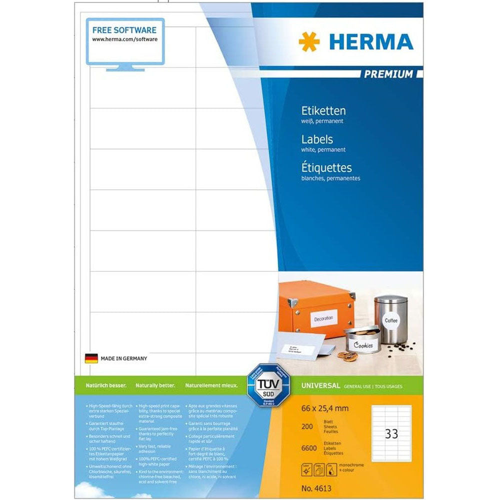 HERMA Premium mærker A4 66mm 200 pc