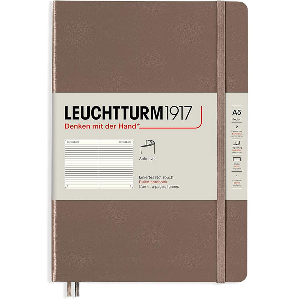 Leuchtturm softcover styrede notebook A5