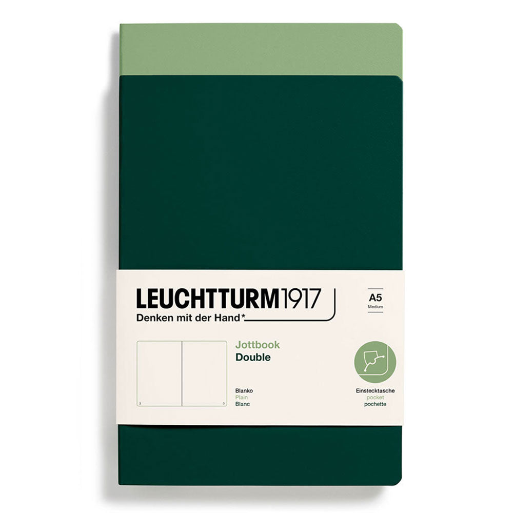 Leuchtturm Twin Pack Jottbook Plain A5