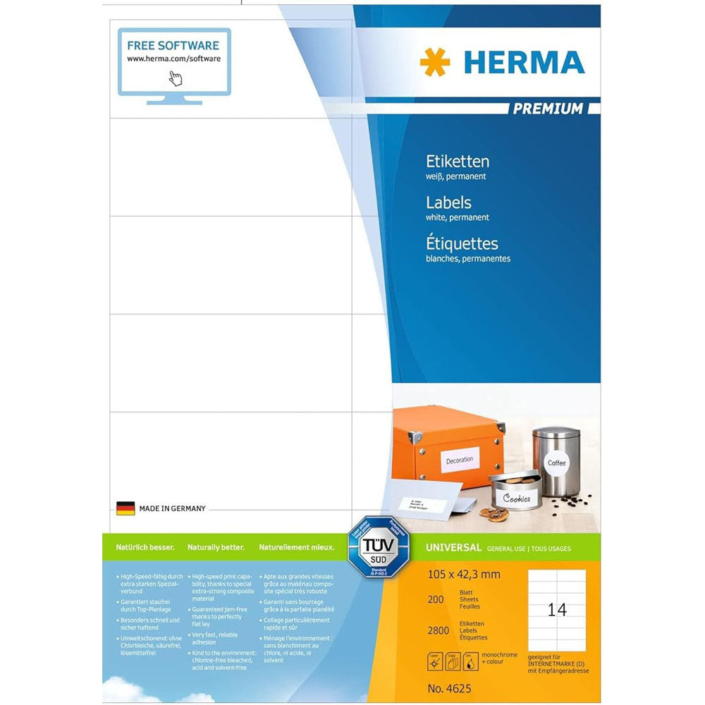 HERMA Premium -mærker A4 105mm 200 pc