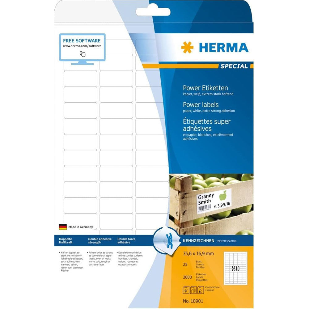 Herma Power Labels A4 25pc