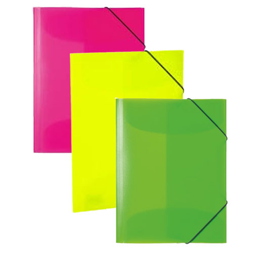 Herma Elasticated Neon PP Folder A4