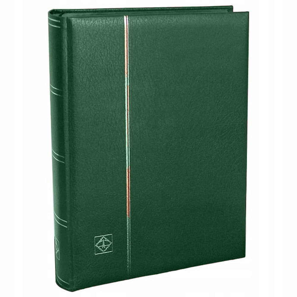 Leuchtturm læder stockbook a4 m/ sorte sider 64pg