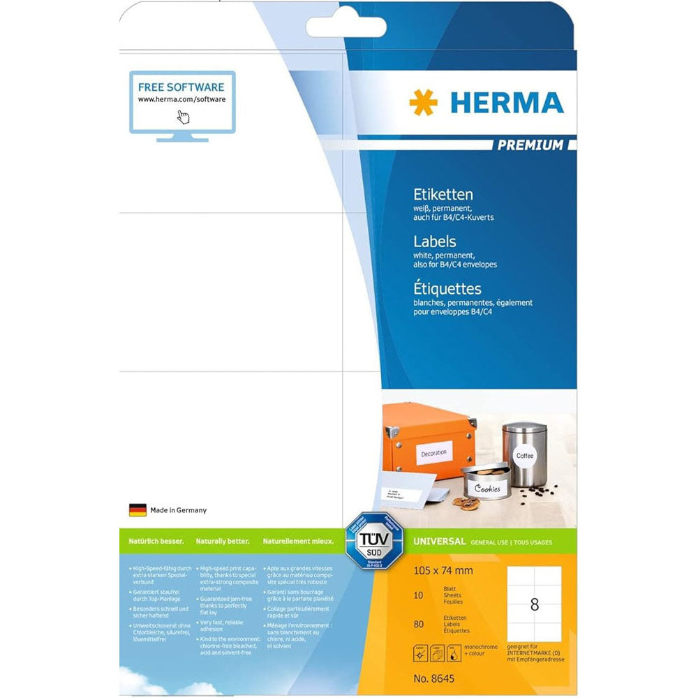 HERMA Premium -mærker A4 105mm 10pc