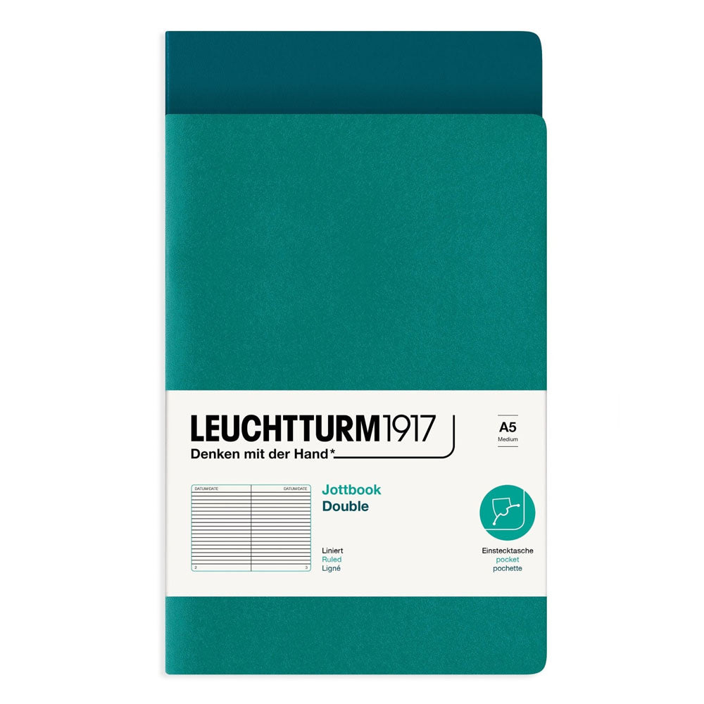 Leuchtturm Twin Pack Jottbook Lined A5