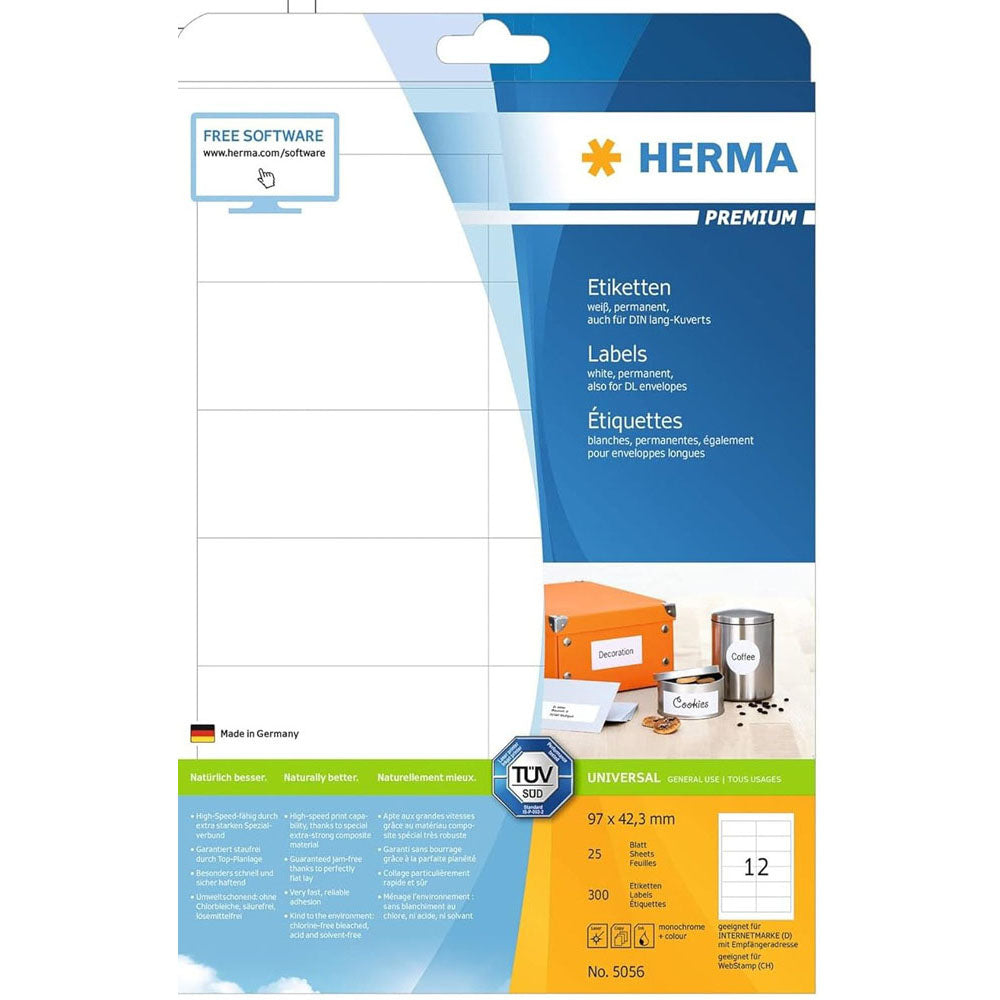 HERMA Premium -mærker A4 96.5mm 25pc