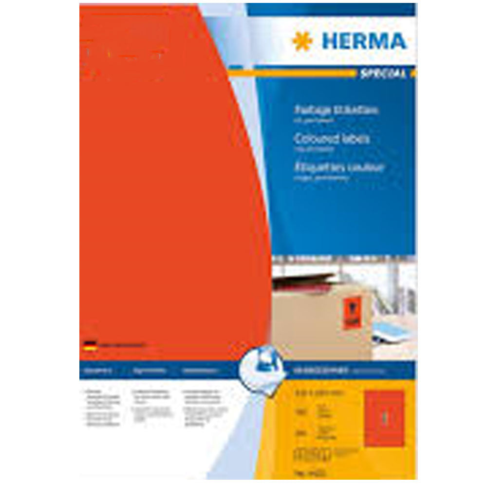 Herma Coloured Labels A4 100pc (210x297mm)