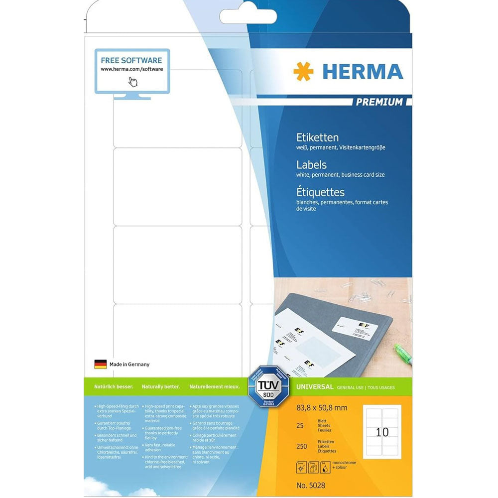 Herma Premium Labels A4 50,8mm 25 st