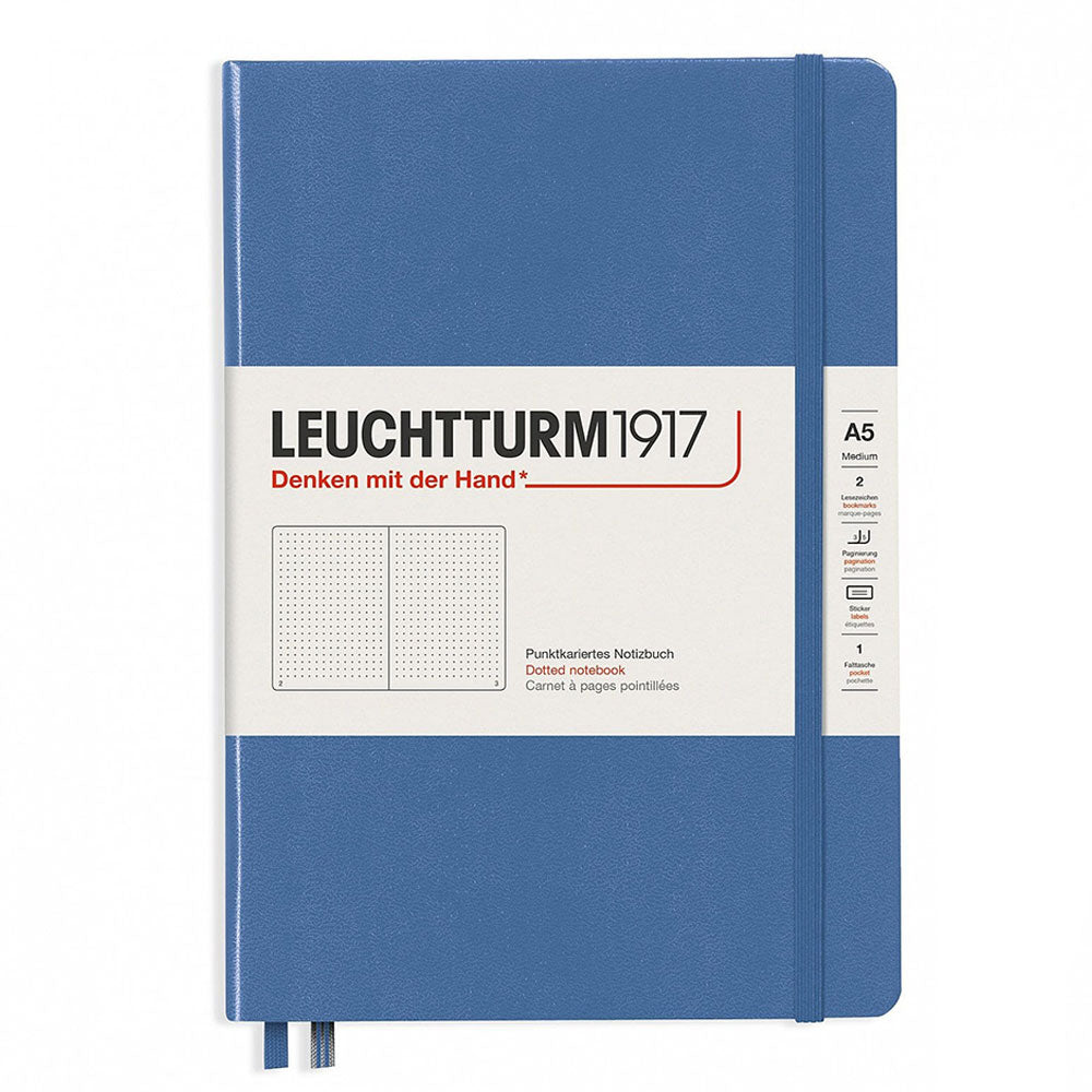 Leuchtturm Hardcover prikket notebook A5 (blå)