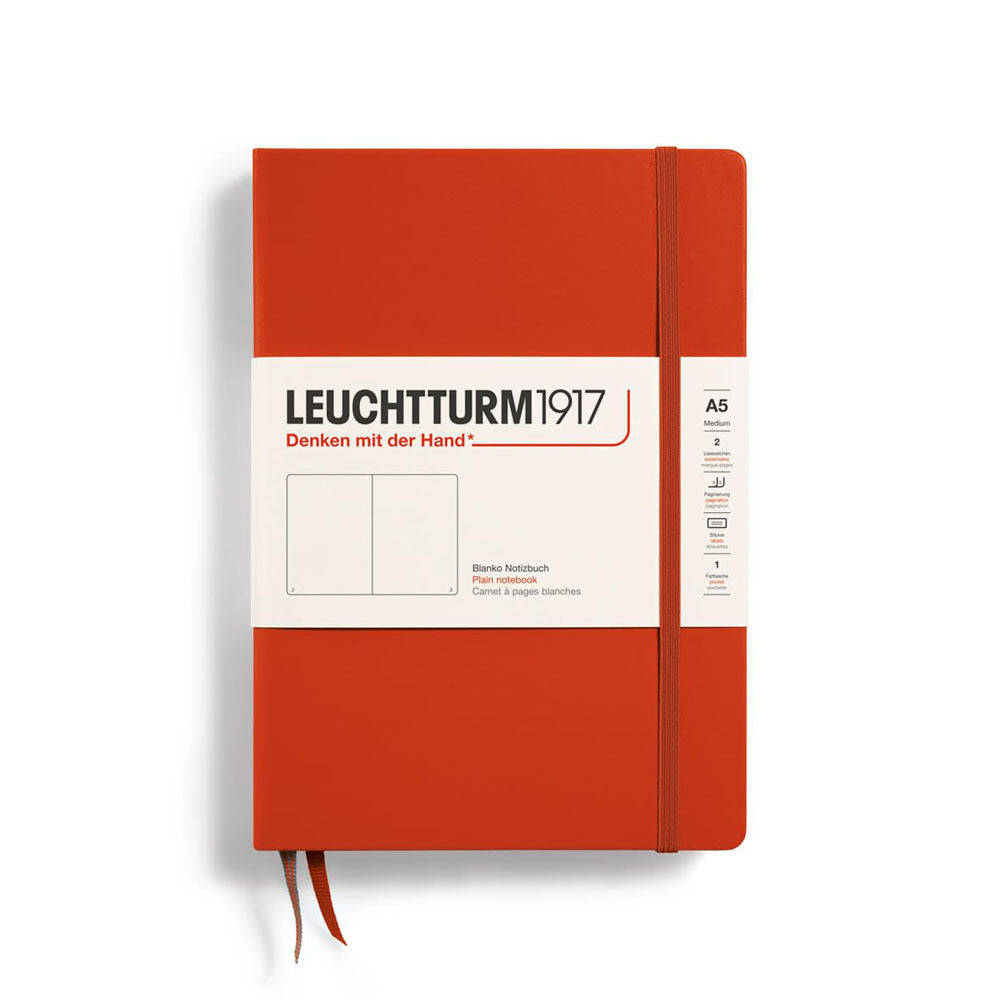 Leuchtturm Hardcover Plain Notebook A5 (Red)