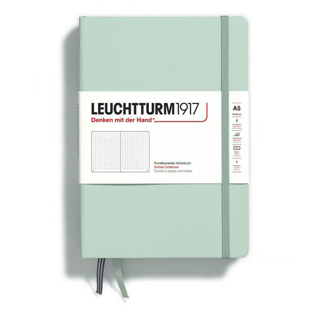 Leuchtturm Hardcover prikket notebook A5 (grøn)