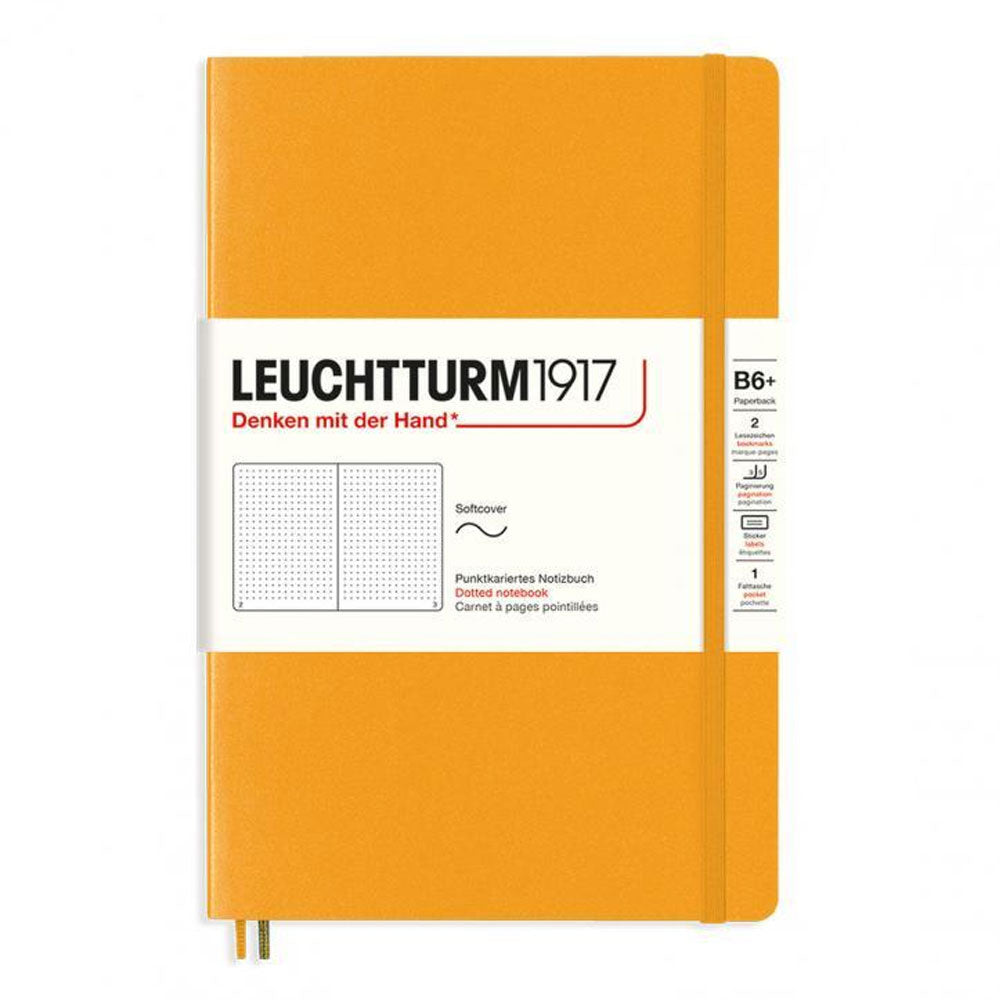 Leuchtturm SCペーパーバックはB6+ Notebook123Pgを点線を点検します