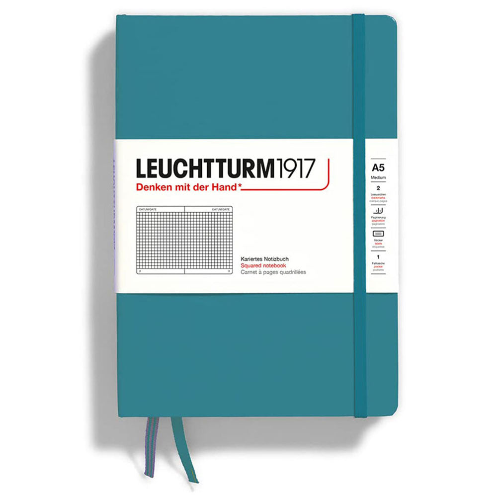 leuchtturmハードカバー四角ノートブックA5（青）