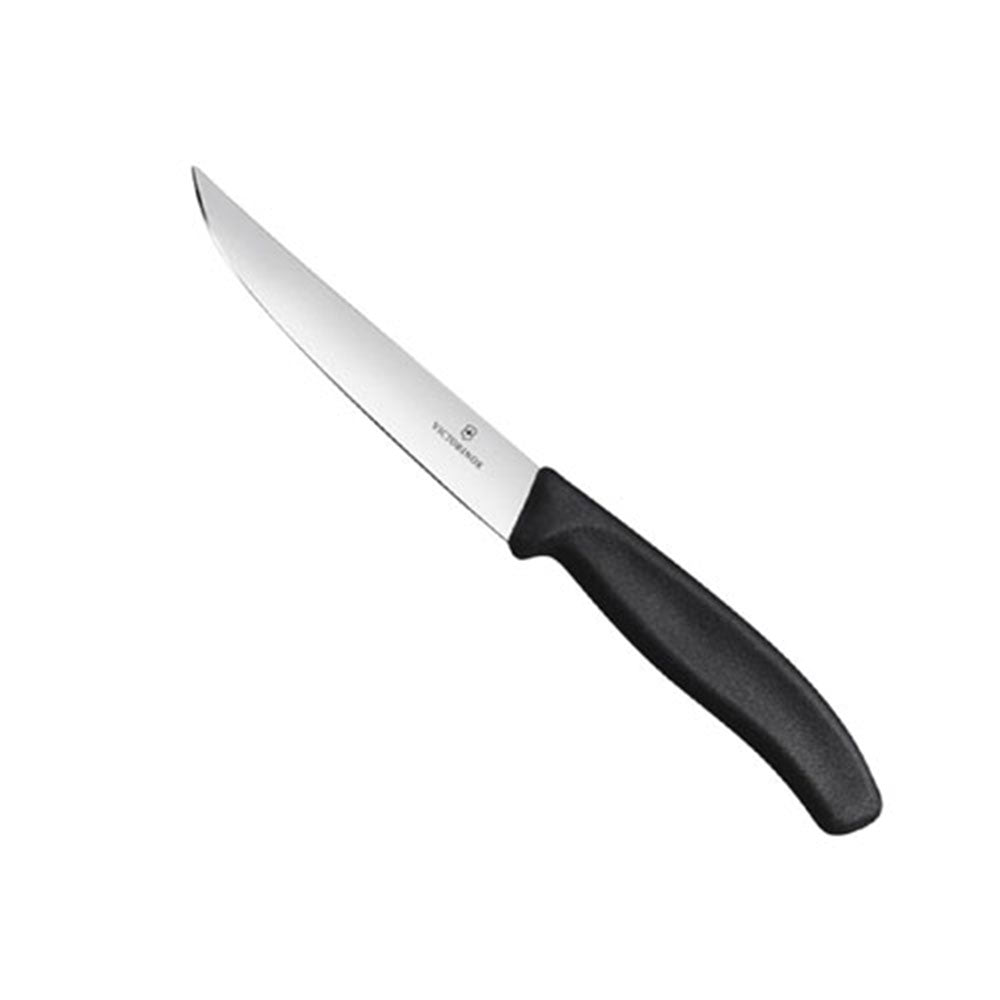 Coltello da bistecca a bordo dritto largo 12 cm (nero)