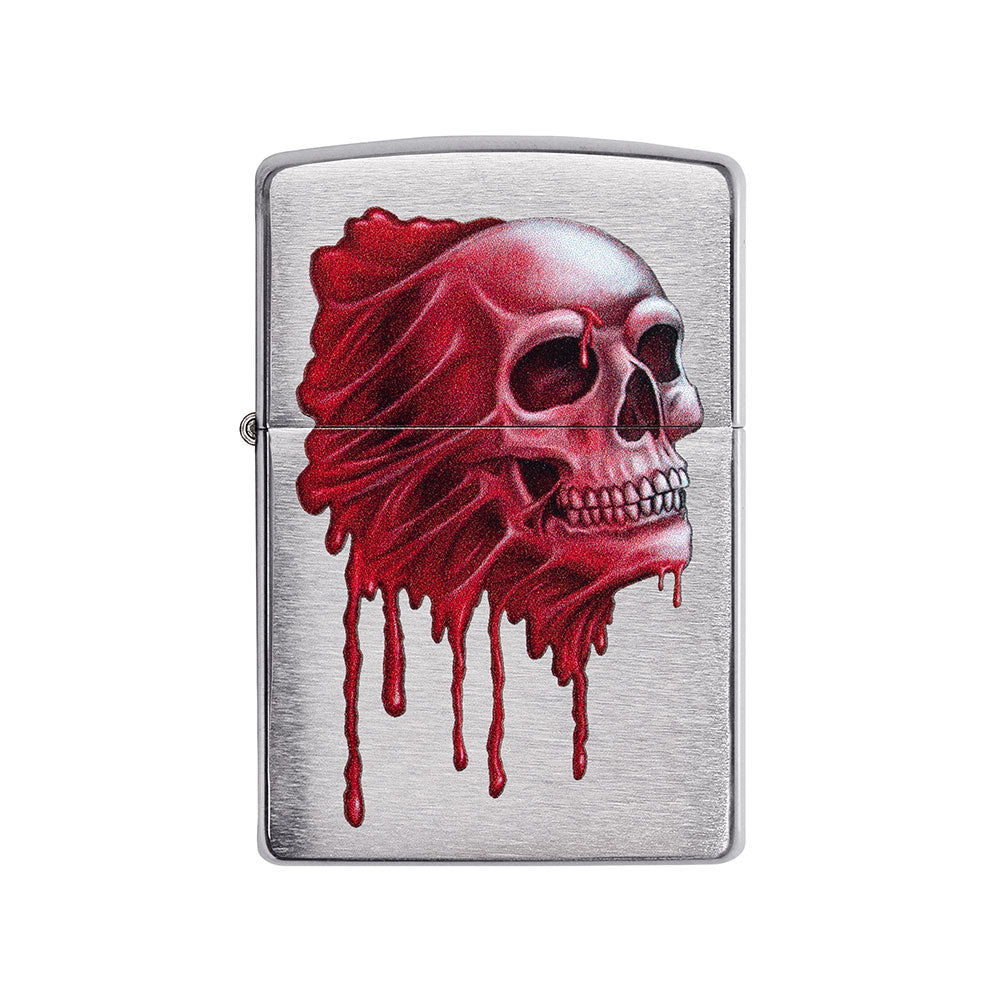 Zippo Red Skull Design à prova de vento isqueiro