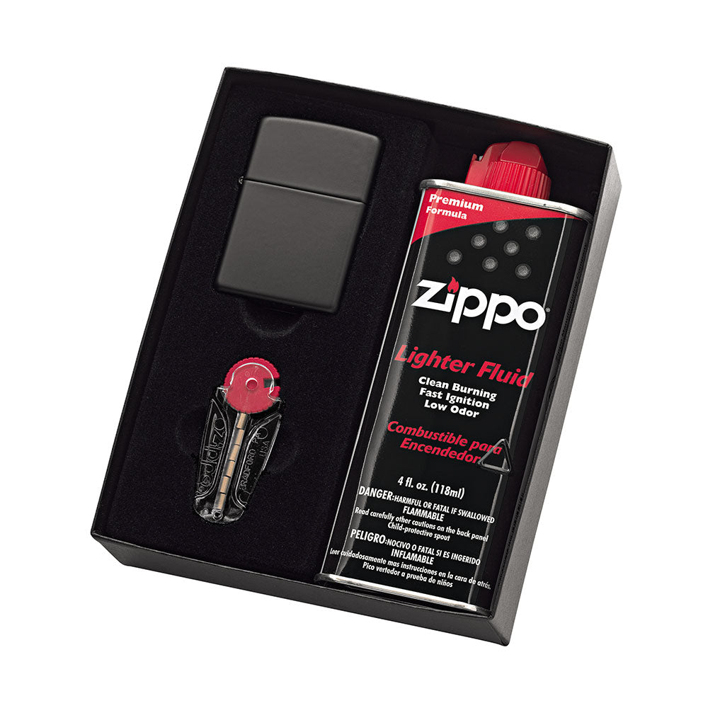 Zippo Accendino con fluido e flight regalo