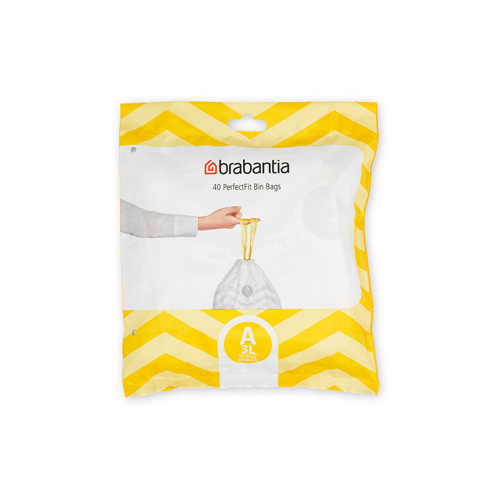 Brabantia PerfectFit Dispensver Pack avec 40 sacs