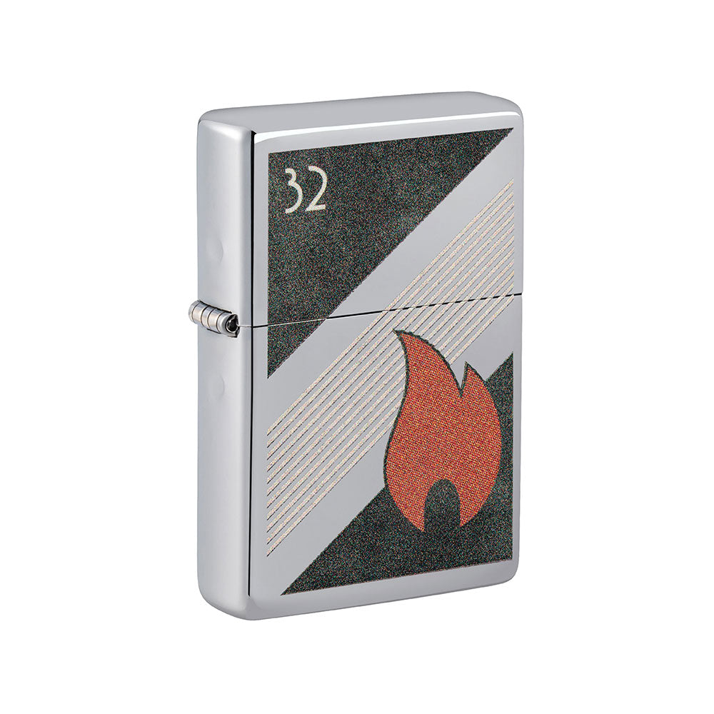 Diseño de llama zippo encendedor a prueba de viento