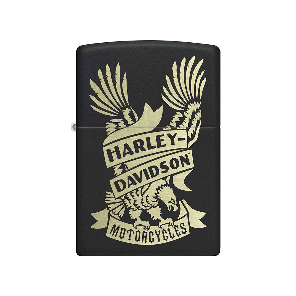 Zippo Harley Davidson Matte svart tändare