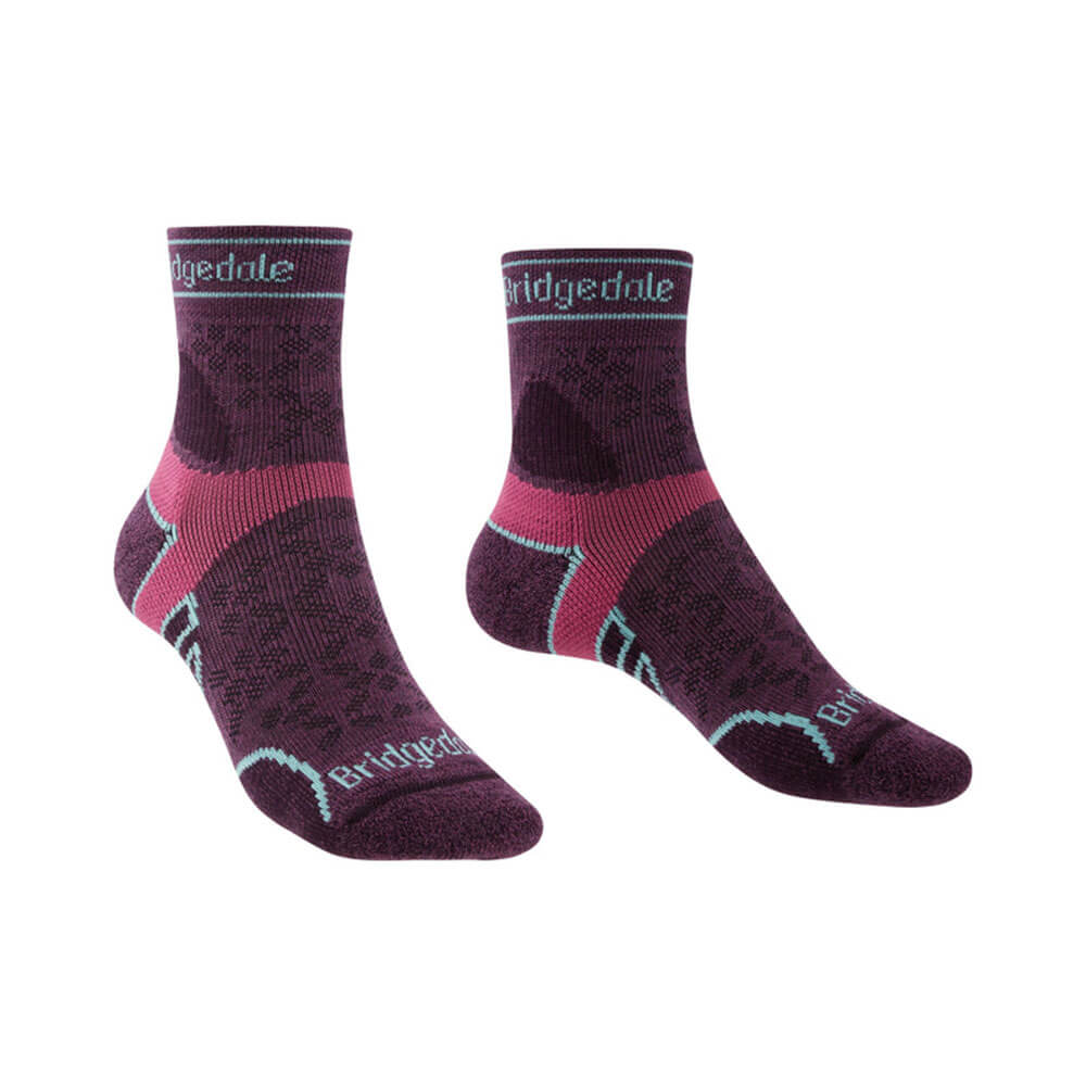 Calzini da 3/4 Merino Sport femminile (Damson)