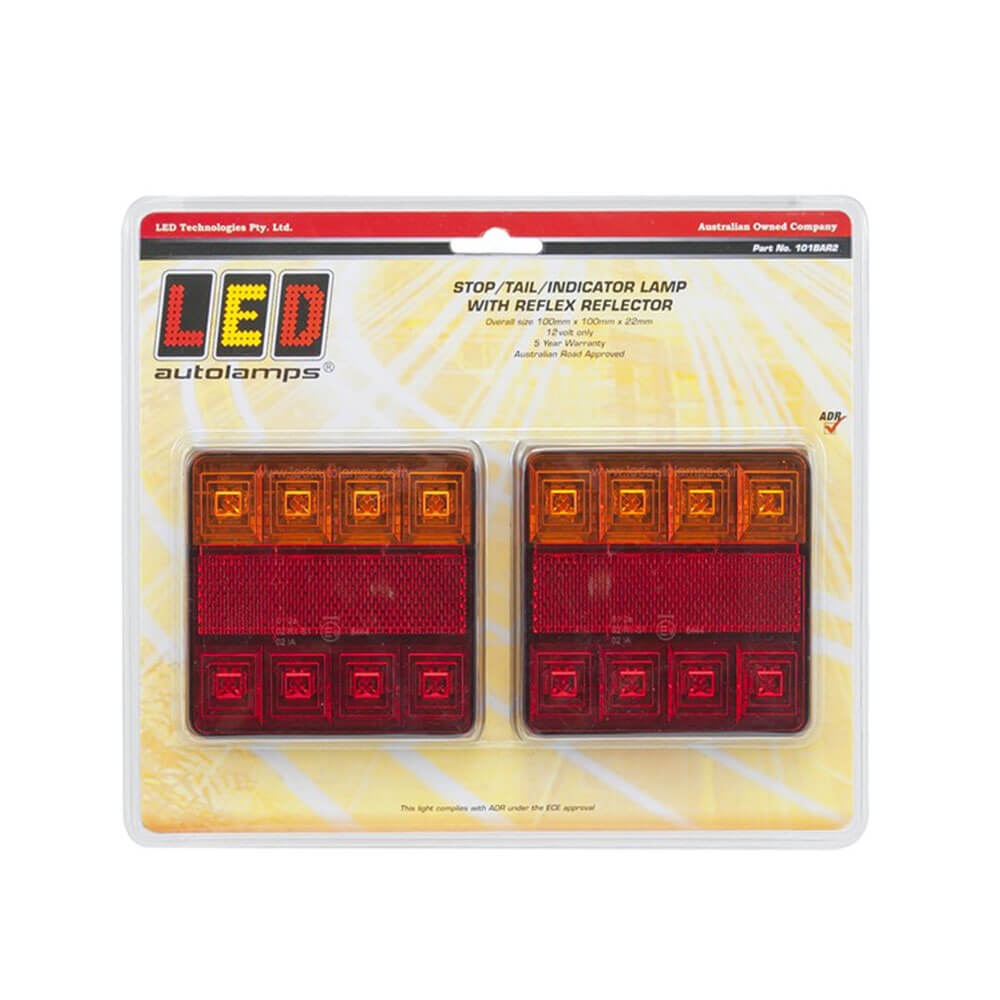 Rougeère à LED Traileur LED Set Combo (100x100mm)