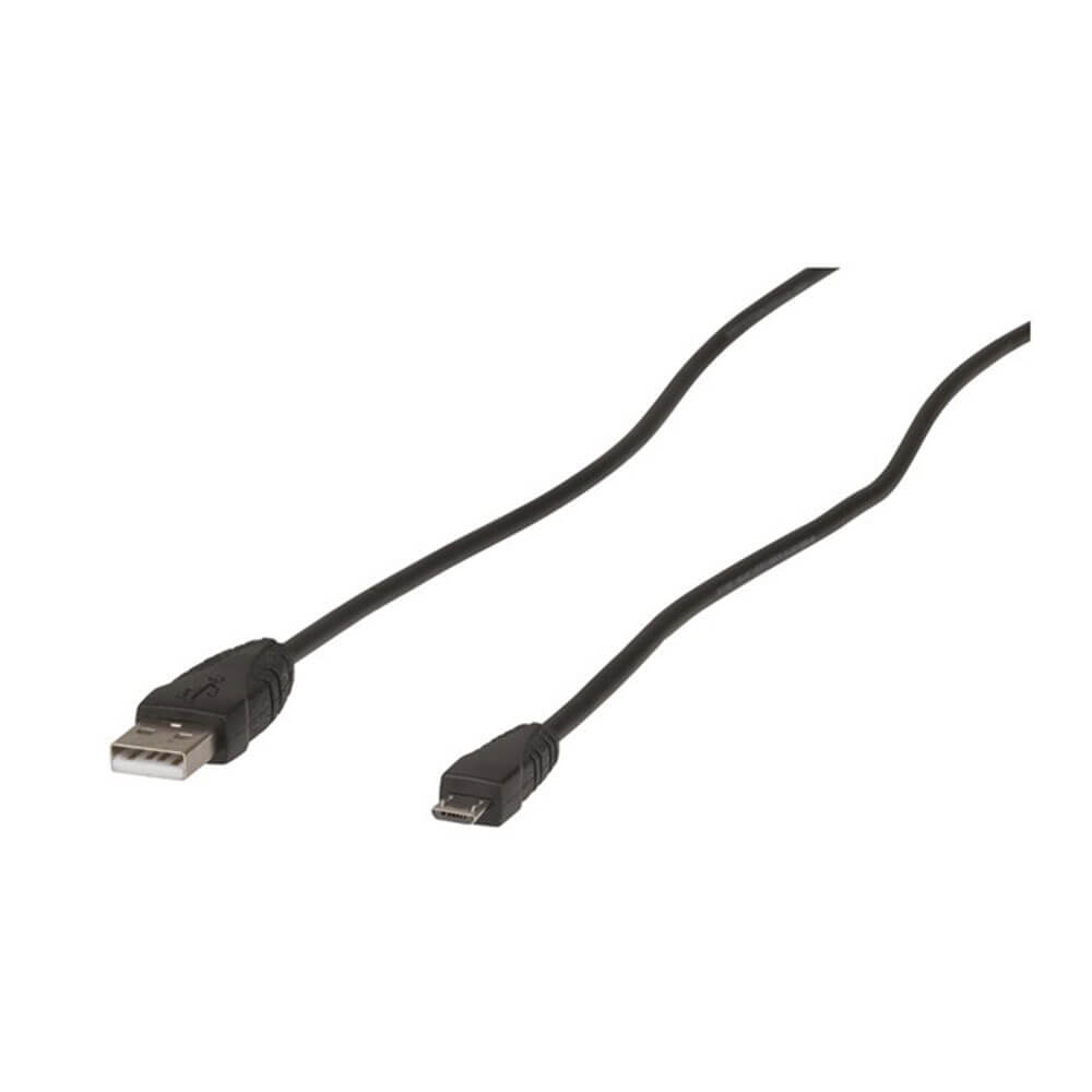 USB 2.0 Type-A-kontakt till mikro-typ-B-kabel