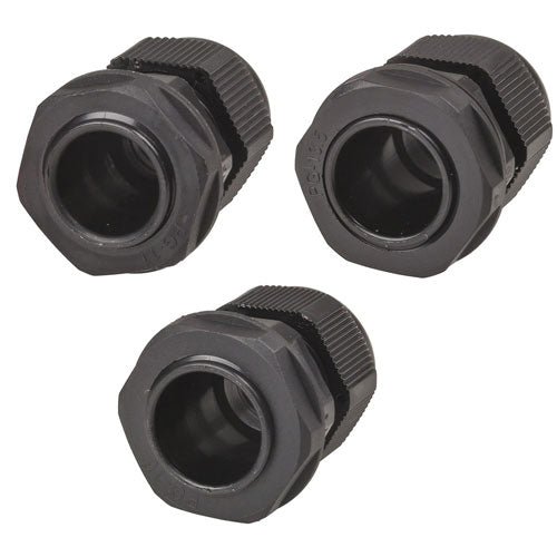 IP68 Waterproof Cable Glands Black 2pcs