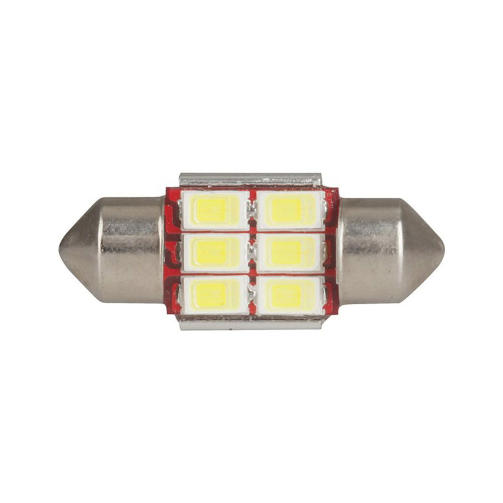 CANBUS Compatible LED Festoon Globe 12V (6x5730)