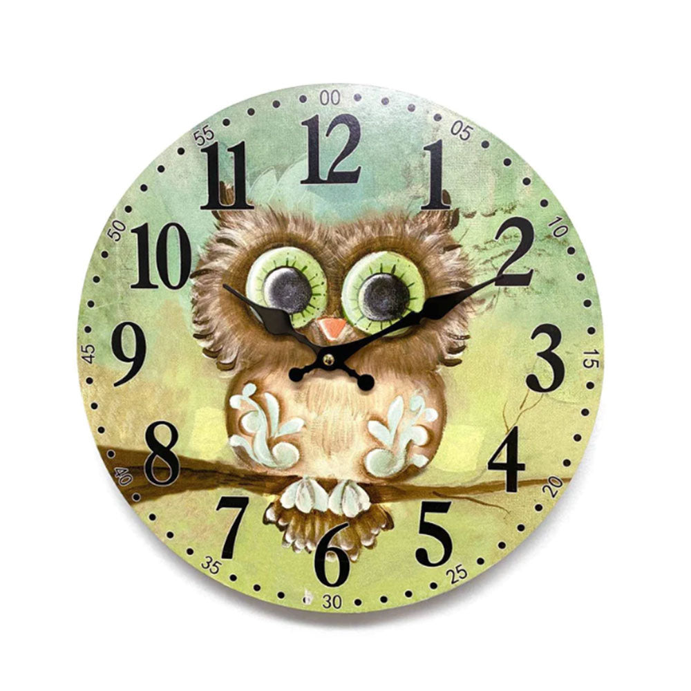 Horloge murale MDF classique 12 "(34x34x2,5 cm)