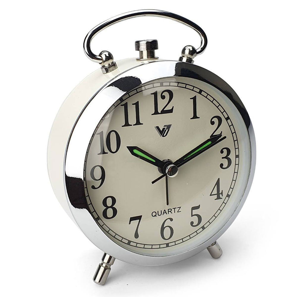 Round Metal Shinny Frame Alarm Clock