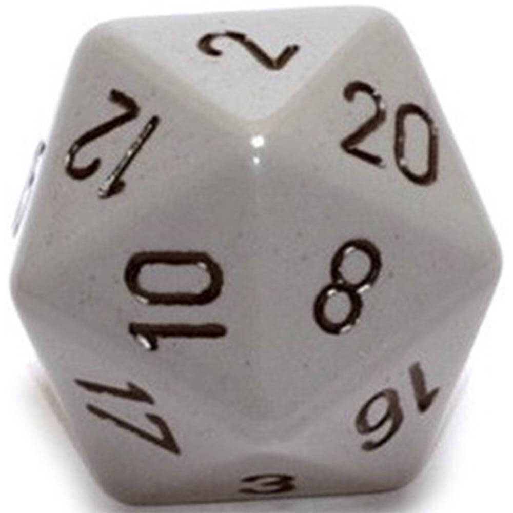 D20 terninger ugjennomsiktig (34 mm)