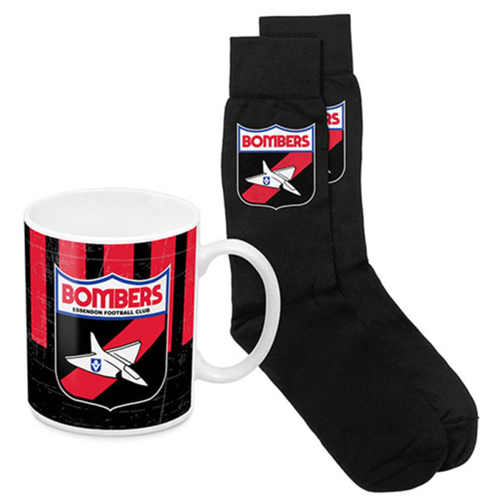 Taza de café AFL y patrimonio de calcetines