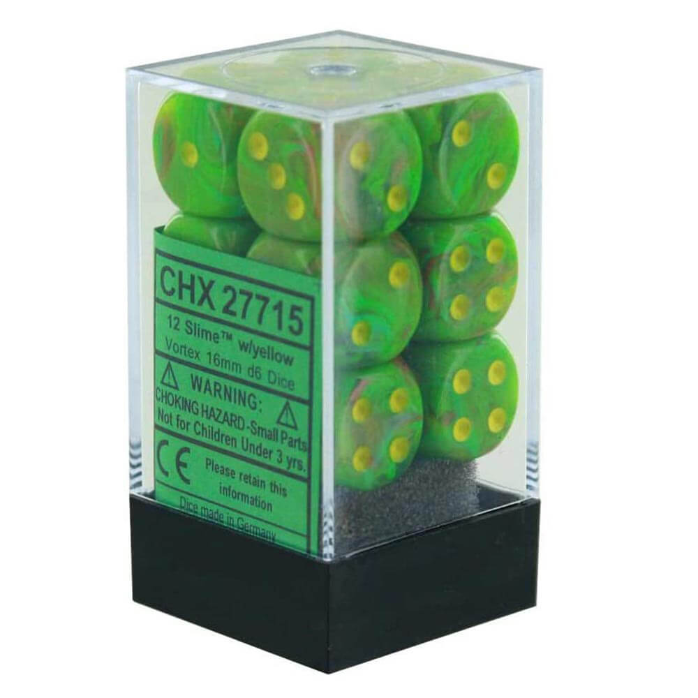 D6 Dice Vortex 16 mm (12 dés)