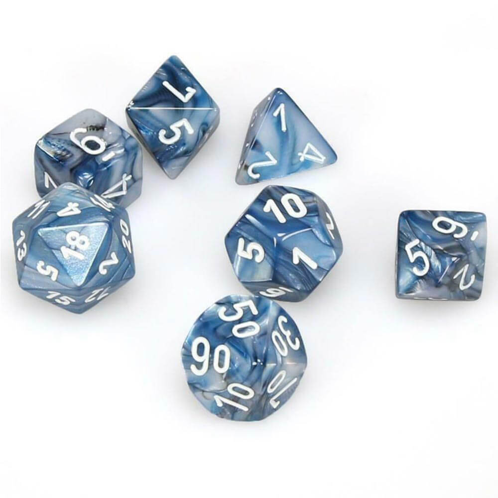 D7 Die Set Dice Poly lustroso (7 dados)