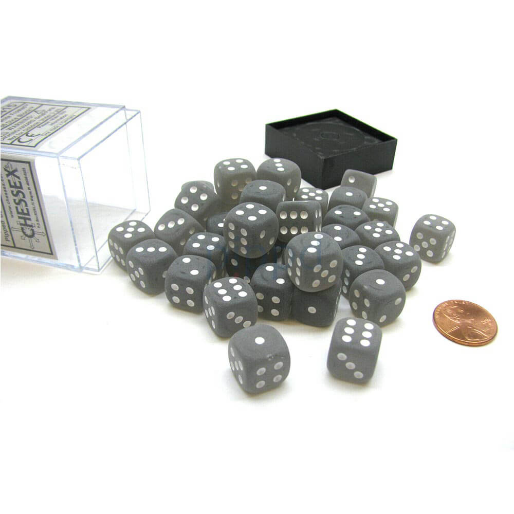 D6 DICE Folhed 12mm (36 dados)