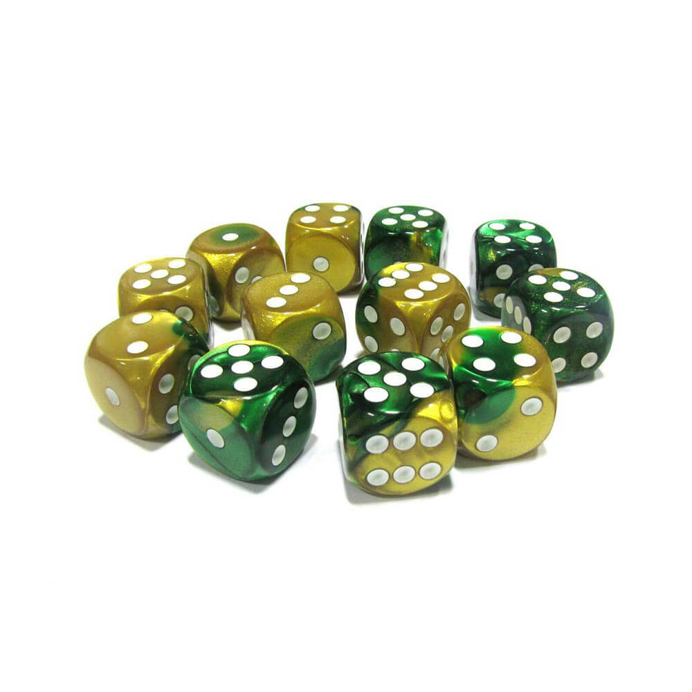 D6 Dice Gemini 16 mm (12 dés)