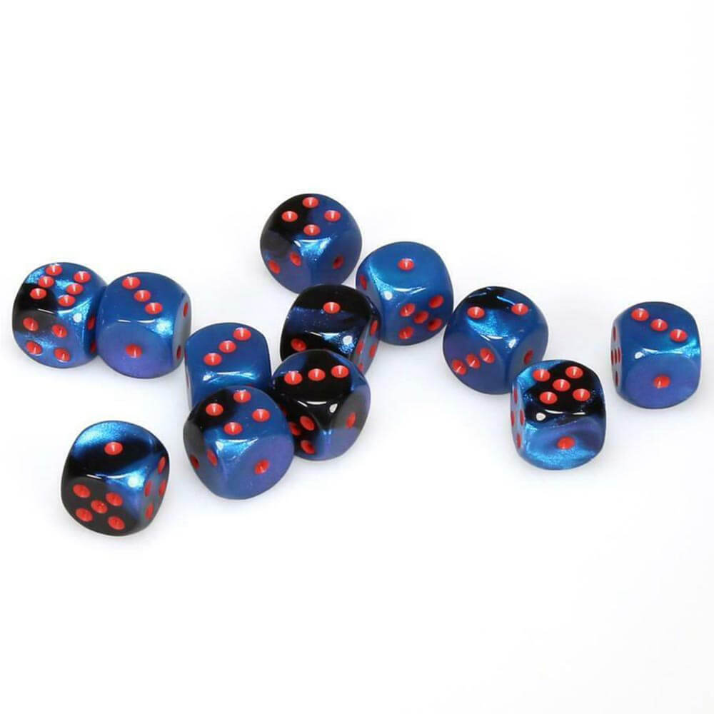 D6 Dice Gemini 16 mm (12 dés)