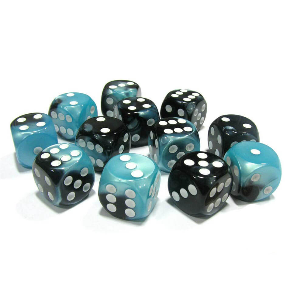 D6 Dice Gemini 16 mm (12 dés)