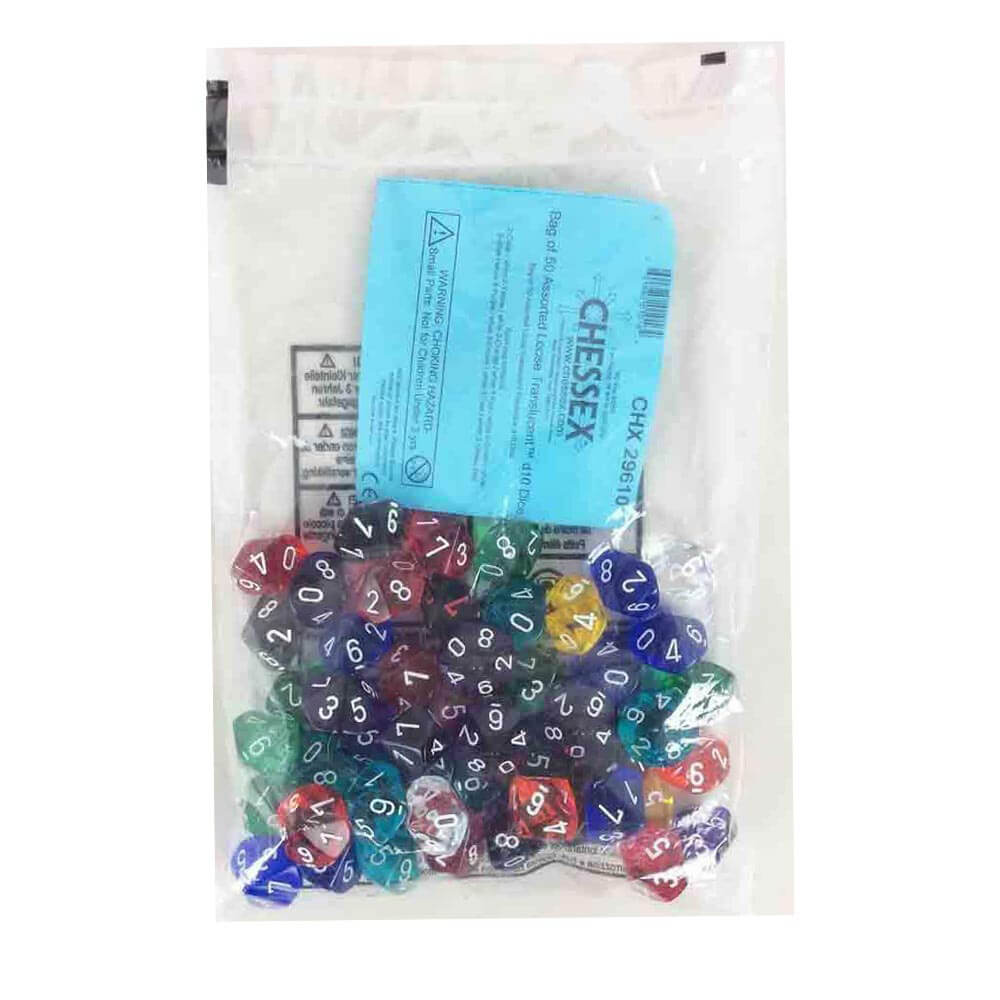 D10 Dice Assorted Poliedrico sciolto (50 dadi)