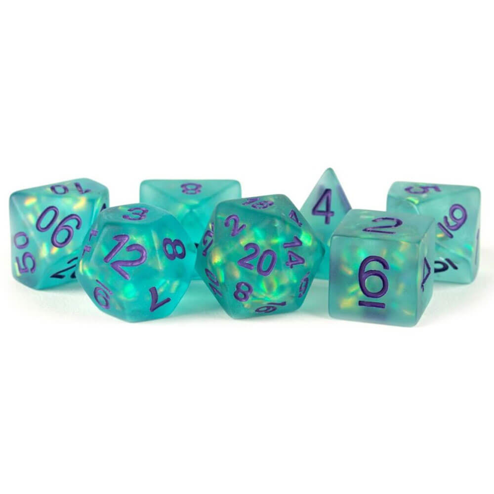 MDG Icy Opal Dice Set 16 mm Poly