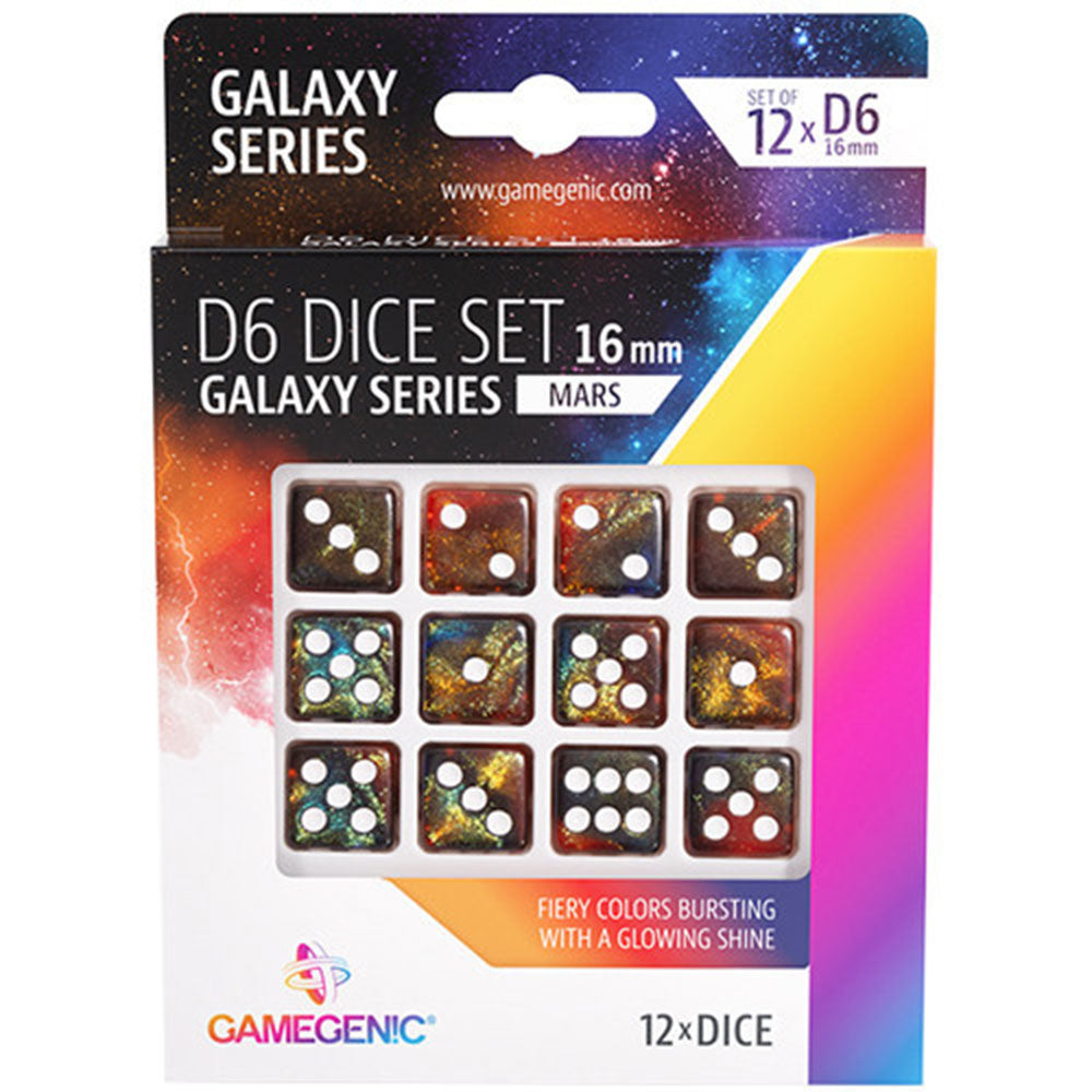 GameGenic Galaxy Series D6 Zestaw 16 mm (12 pne)