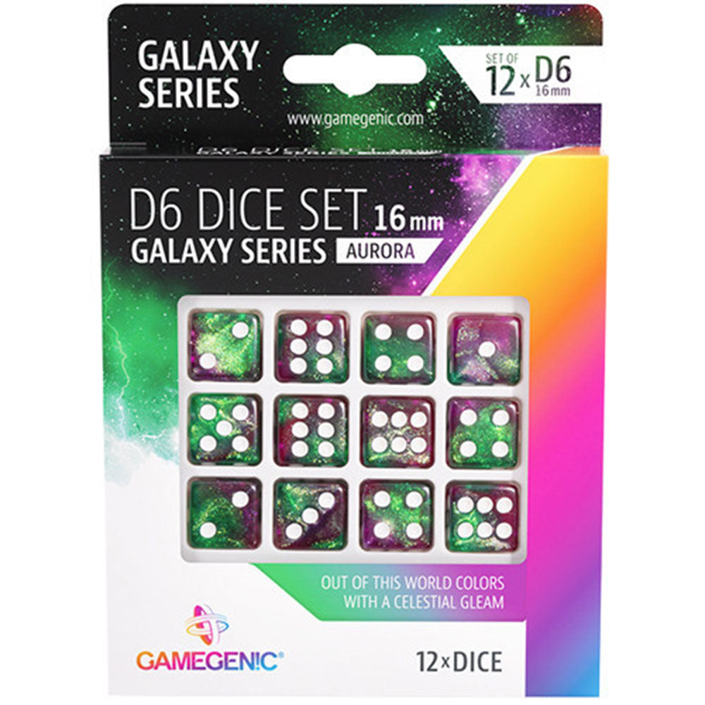 GameGenic Galaxy Series D6 Zestaw 16 mm (12 pne)