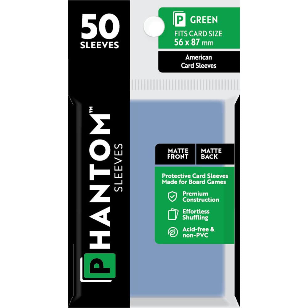 Maniche Green Phantom 50pcs (56x87mm)