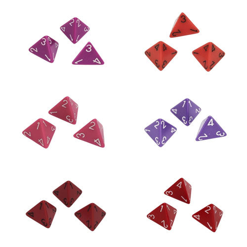 Chessex Opaque D4 Polyhedral Dice