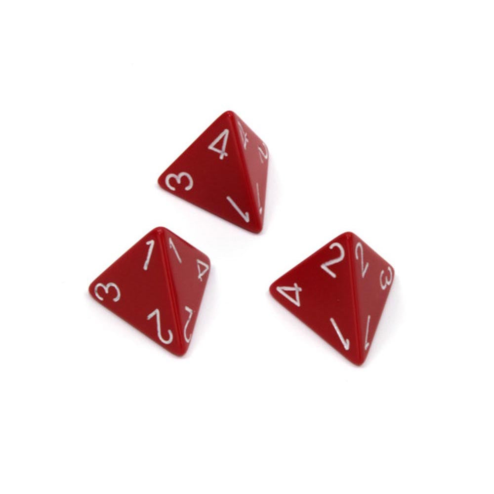 CHESSEX OPAQUE D4 DICE POLIEDRALES