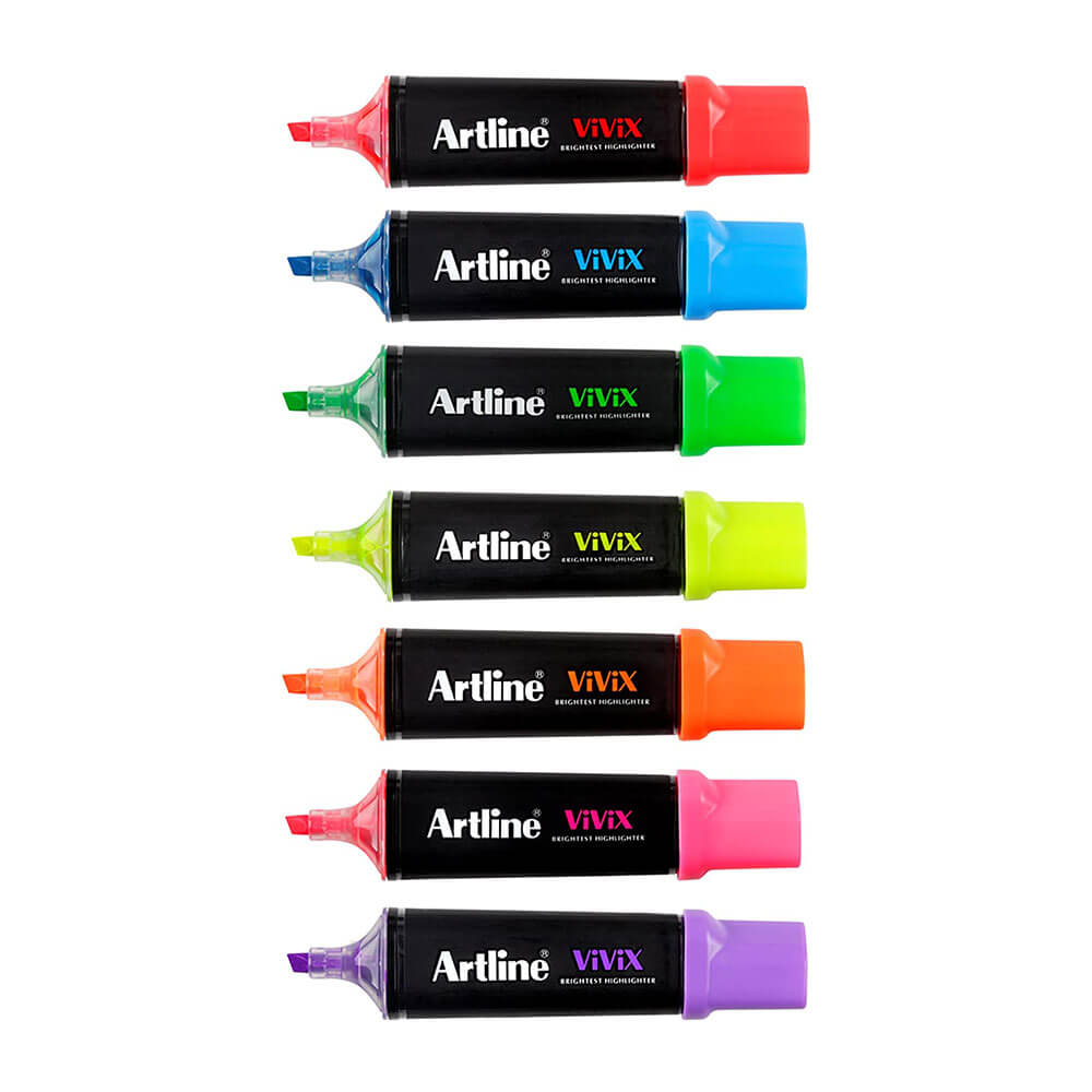  Artline Vivix Textmarker sortiert