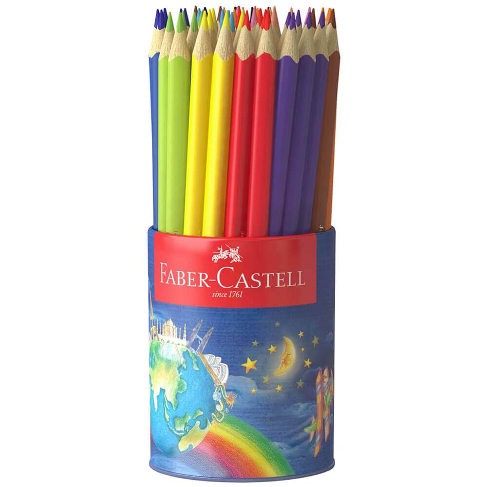 Faber-Castell Junior Triangular Colored Pencil 50PK