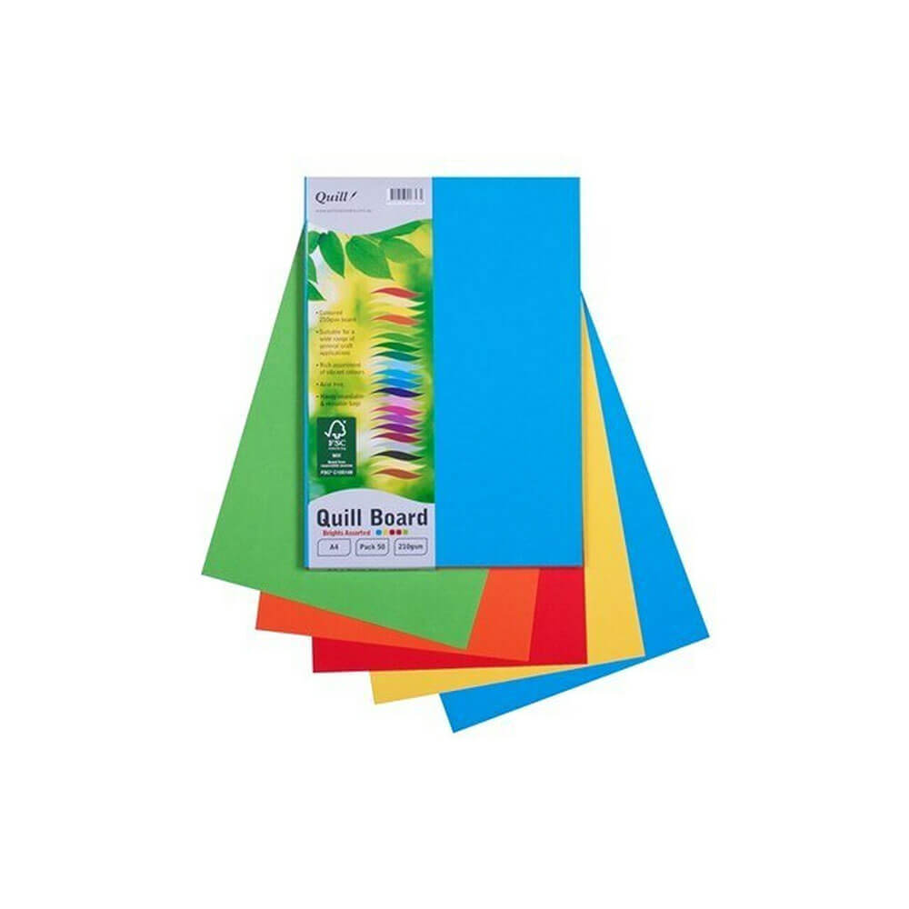 Cardboard A4 (50pk) Quill A4 (50pk)